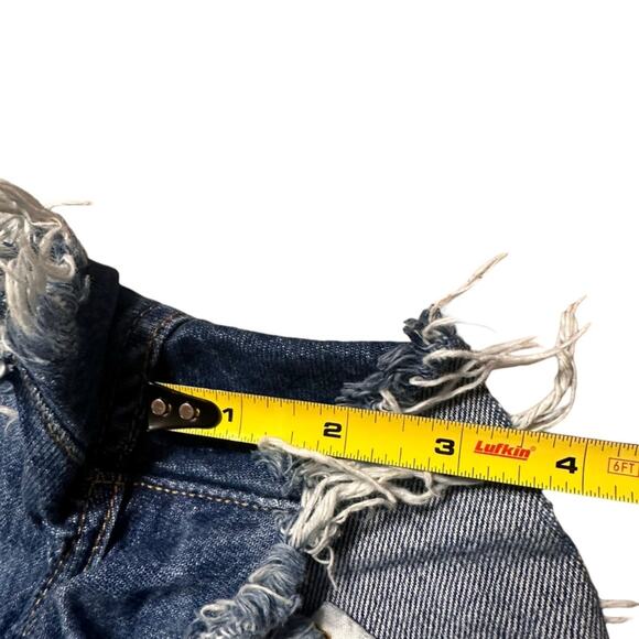 Levi Strauss 501 Cut Off Denim Jean Shorts size 25 - Picture 7 of 7